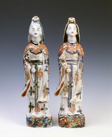 Due figure portaincenso
Porcellana
Giappone, Arita, periodo Edo, tardo XVII inizio XVIII